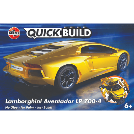 Airfix QUICKBUILD Lamborghini Aventador Yellow J6026 - ART & CRAFT/MAGIC/AIRFIX - Beattys of Loughrea
