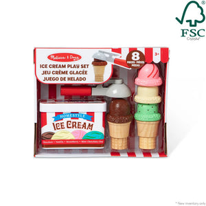 Melissa & Doug Scoop & Stack Ice Cream Cone Play Set - ROLE PLAY - Beattys of Loughrea