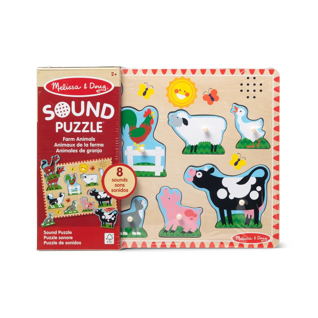 Melissa and Doug Farm Animals Sound Puzzle - JIGSAWS - Beattys of Loughrea