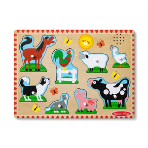 Melissa and Doug Farm Animals Sound Puzzle - JIGSAWS - Beattys of Loughrea