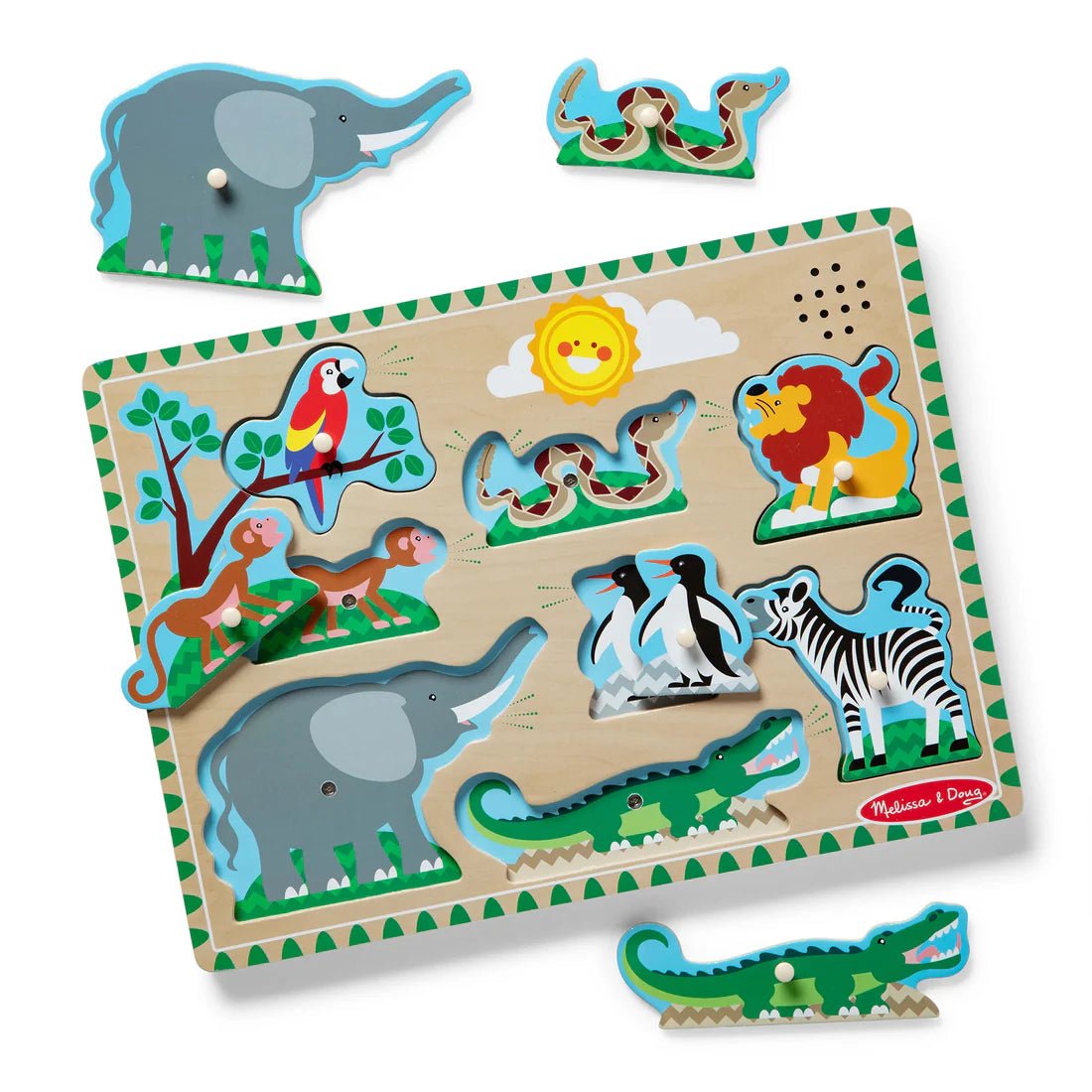 Melissa and Doug Zoo Animal Sound Puzzle - JIGSAWS - Beattys of Loughrea