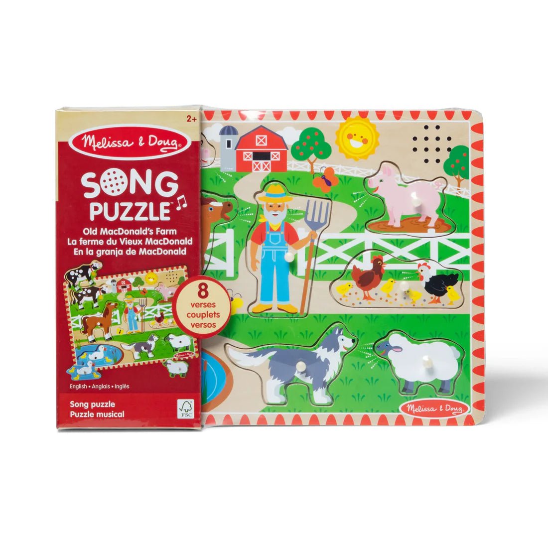Melissa & Doug Old MacDonalds Farm Sound Puzzle - JIGSAWS - Beattys of Loughrea