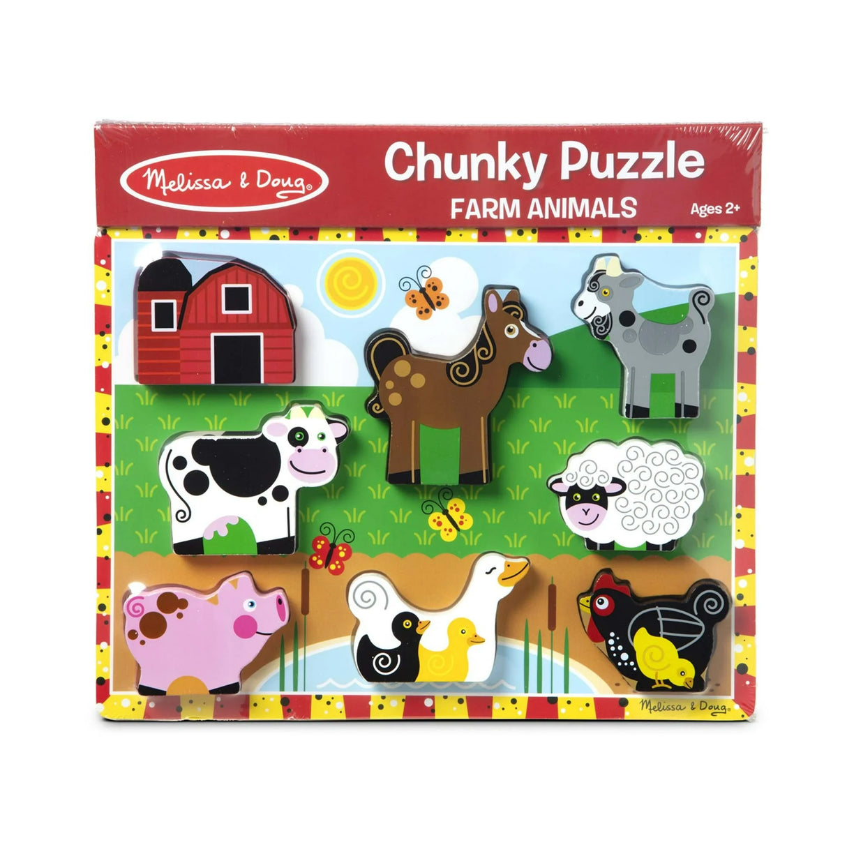 Melissa & Doug Farm Wooden Chunky Puzzle - JIGSAWS - Beattys of Loughrea