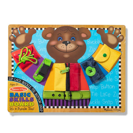 Melissa & Doug Wooden Basic Skills Puzzle Board - BABY TOYS - Beattys of Loughrea