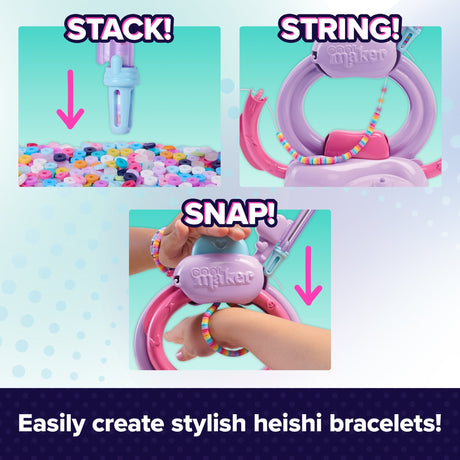 Cool Maker Stack'd Heishi Bracelet Studio Bracelet Making Kit - ART & CRAFT/MAGIC/AIRFIX - Beattys of Loughrea