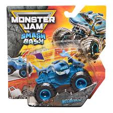 Monster Jam Smash & Bash 1:64 Vehicle Assorted styles - CARS/GARAGE/TRAINS - Beattys of Loughrea