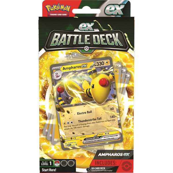 Pokémon TCG: Lucario and Ampharos EX Battle Deck - HALLOWEEN, PKT MONEY, JOKE - Beattys of Loughrea