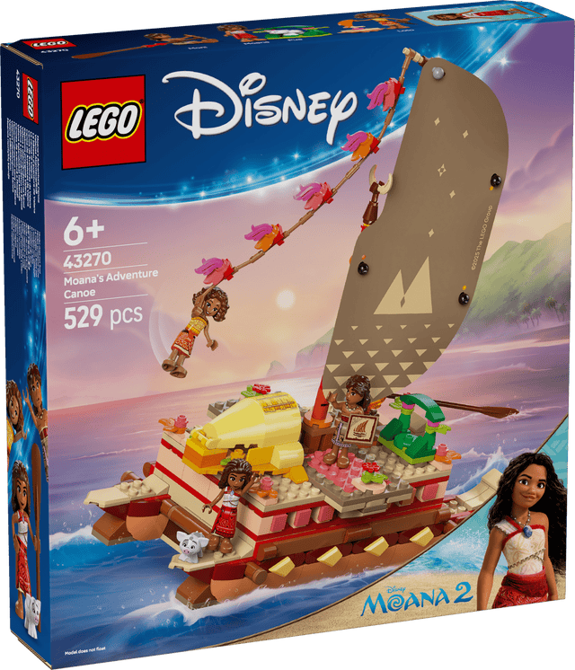 Lego 43270 Moana's Adventure Canoe - CONSTRUCTION - LEGO/KNEX ETC - Beattys of Loughrea