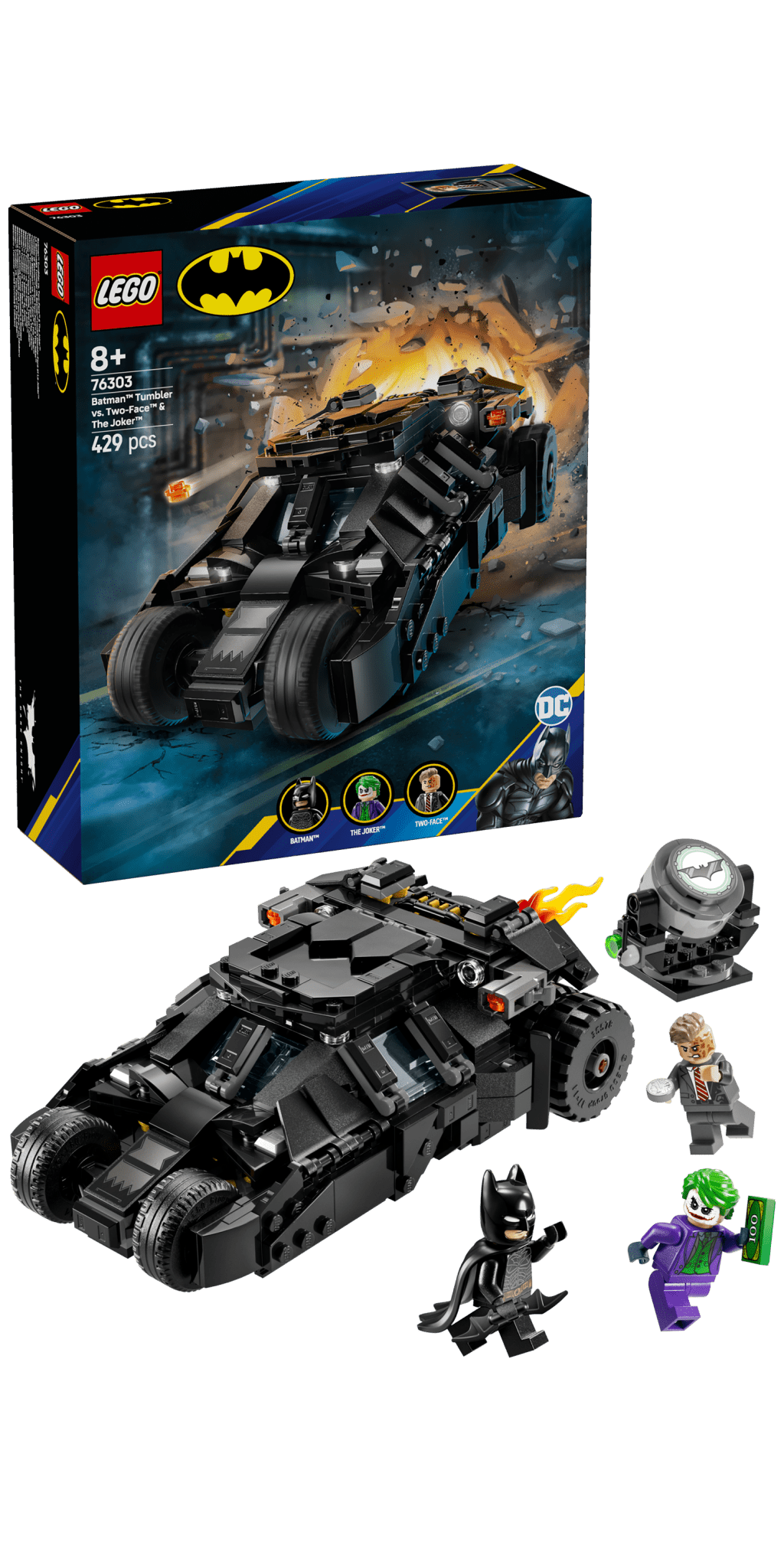 Lego 76303 Batman Tumbler vs. Two - Face & The Joker - CONSTRUCTION - LEGO/KNEX ETC - Beattys of Loughrea