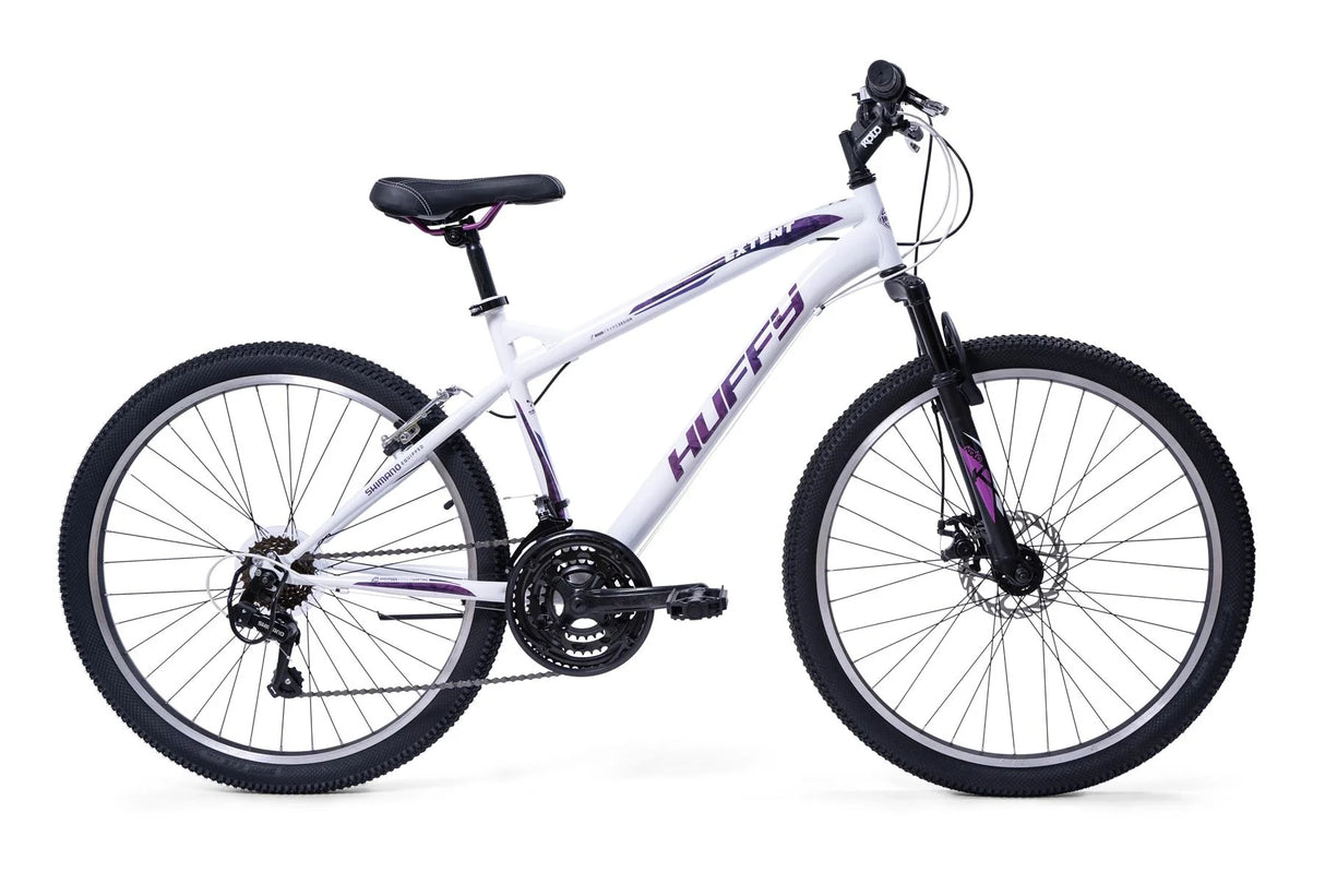 Huffy Extent 26" Hardtail Mountain Bike White/Purple - BIKES - FULL SIZE - Beattys of Loughrea