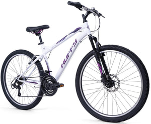 Huffy Extent 26" Hardtail Mountain Bike White/Purple - BIKES - FULL SIZE - Beattys of Loughrea