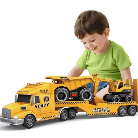 Heavy Load Transporter Toy with Lights and Sound, EA666-68E - FARMS/TRACTORS/BUILDING - Beattys of Loughrea