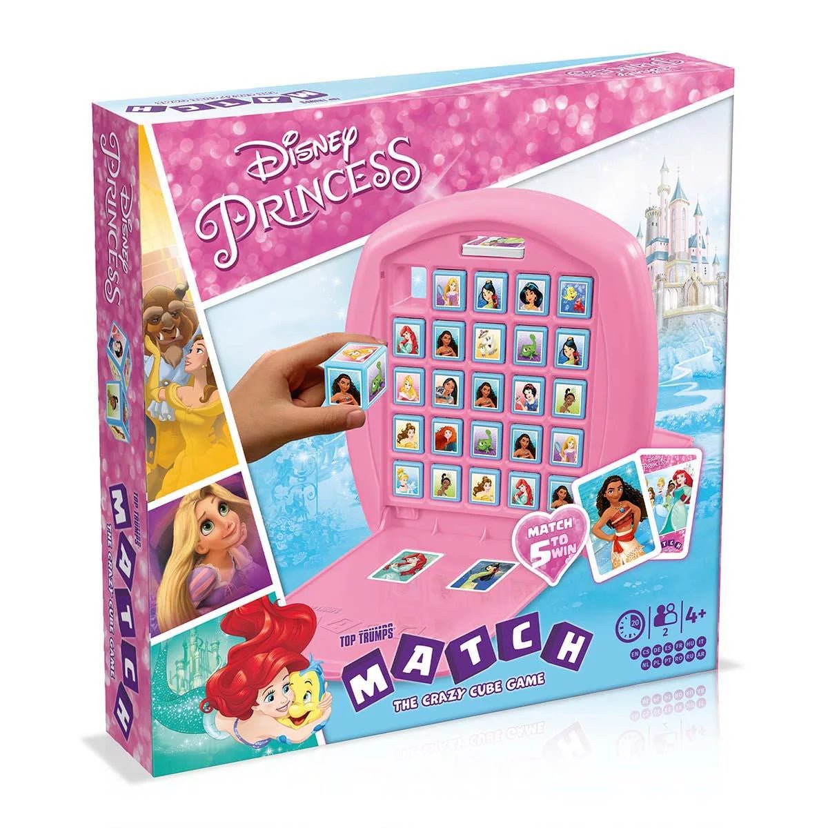 Top Trumps Match – Gioco Crazy Cube Con Personaggi Disney (Mickey, Paperino, Pippo E Altri 15) – Gioco Da Tavolo Da Viaggio Per Bambini