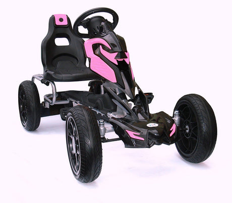Thunder Eva Rubber Go Kart - Pink - GO KART/SCOOTER/ROCKING HORSE - Beattys of Loughrea
