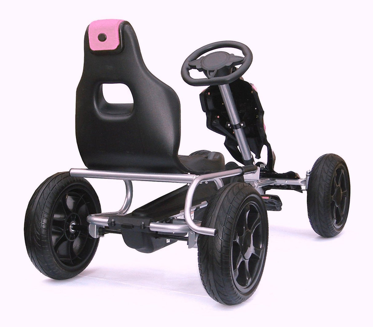 Thunder Eva Rubber Go Kart - Pink - GO KART/SCOOTER/ROCKING HORSE - Beattys of Loughrea