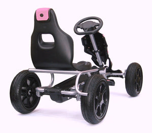 Thunder Eva Rubber Go Kart - Pink - GO KART/SCOOTER/ROCKING HORSE - Beattys of Loughrea