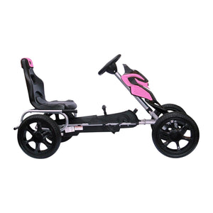 Thunder Eva Rubber Wheel Go Kart Pink