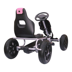 Thunder Eva Rubber Wheel Go Kart Pink