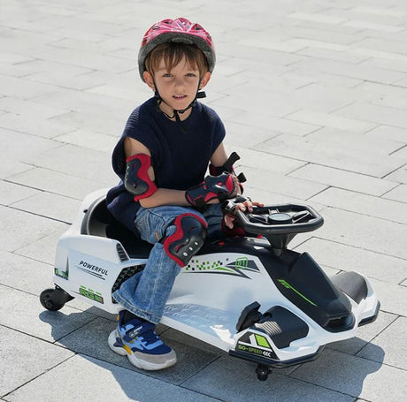 Drift Rider 360 24V Electric Go Kart - White - Beattys of Loughrea | www.beattys.ie