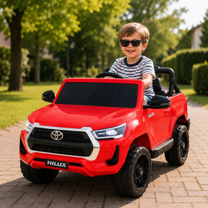 Toyota Hilux 12V Electric Ride On Jeep - Red