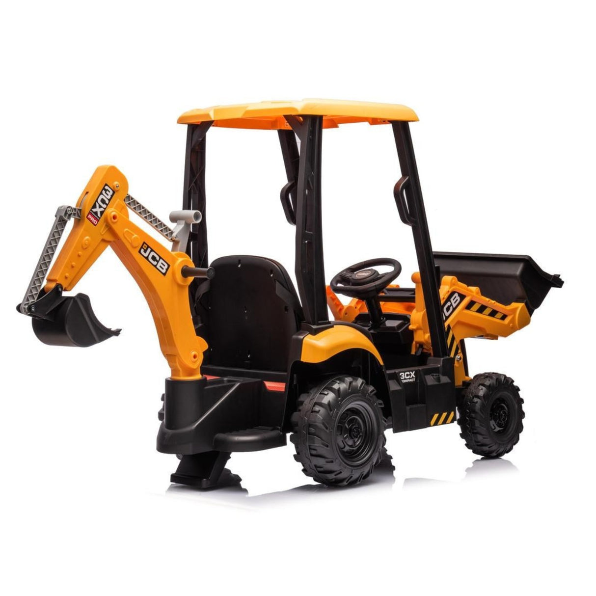 JCB Digger 12V Electric Ride On Tractor With Loader & Backhoe