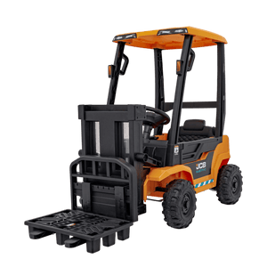 JCB Forklift 12V Electric Ride On Tractor - Yellow - Beattys of Loughrea | www.beattys.ie