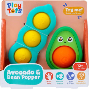 Play Tots Avocado & Bean Popper - BABY TOYS - Beattys of Loughrea