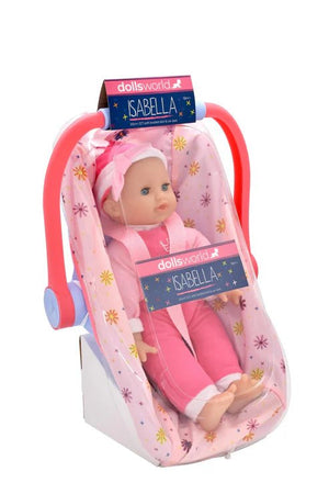 Dolls World Atlantic Isabella in Car Seat - DOLLS - Beattys of Loughrea