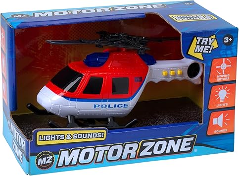 Motor Zone 18.5cm Police Helicopter - CARS/GARAGE/TRAINS - Beattys of Loughrea