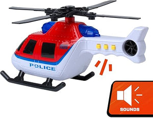 Motor Zone 18.5cm Police Helicopter - CARS/GARAGE/TRAINS - Beattys of Loughrea