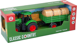 Classic Country Tractor & Trailer Set - FARMS/TRACTORS/BUILDING - Beattys of Loughrea