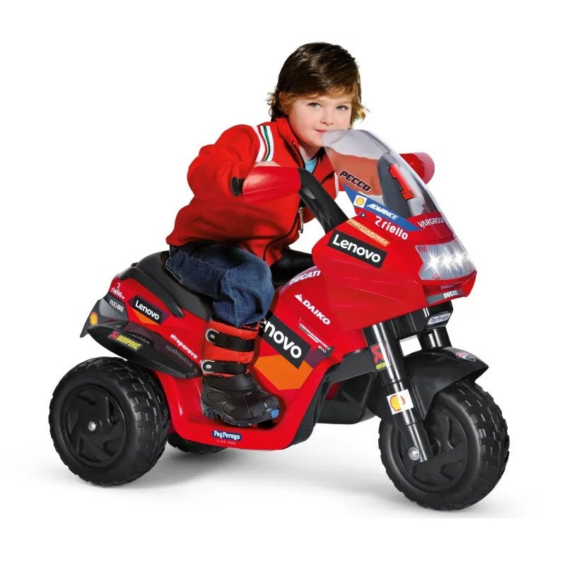 Peg Perego Ducati Desmosedici Evo 6V Ride - on Motorbike - BATTERY OPERATED RIDE ONS - Beattys of Loughrea