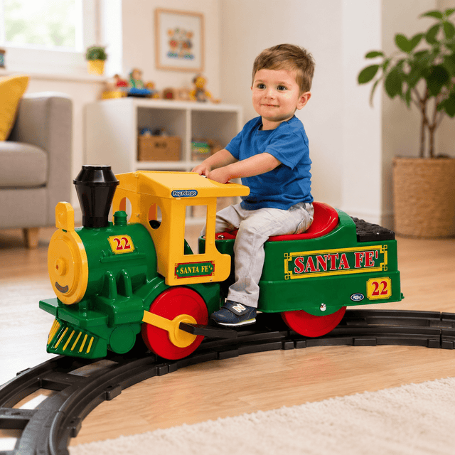 Santa Fé Train 6V Electric Ride On Train - BATTERY OPERATED RIDE ONS - Beattys of Loughrea