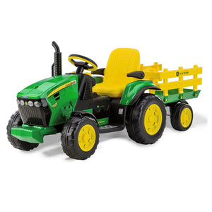 John Deere 12V Ground Force Tractor & Trailer - BATTERY OPERATED RIDE ONS - Beattys of Loughrea