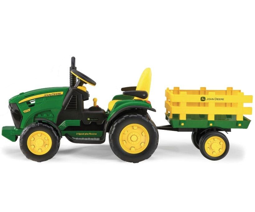 John Deere 12V Ground Force Tractor & Trailer - BATTERY OPERATED RIDE ONS - Beattys of Loughrea