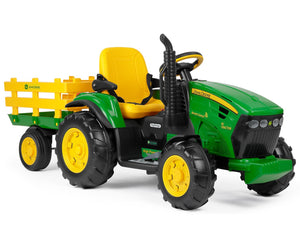 John Deere 12v Remote Control Electric Ride - on Tractor & Trailer - BATTERY OPERATED RIDE ONS - Beattys of Loughrea