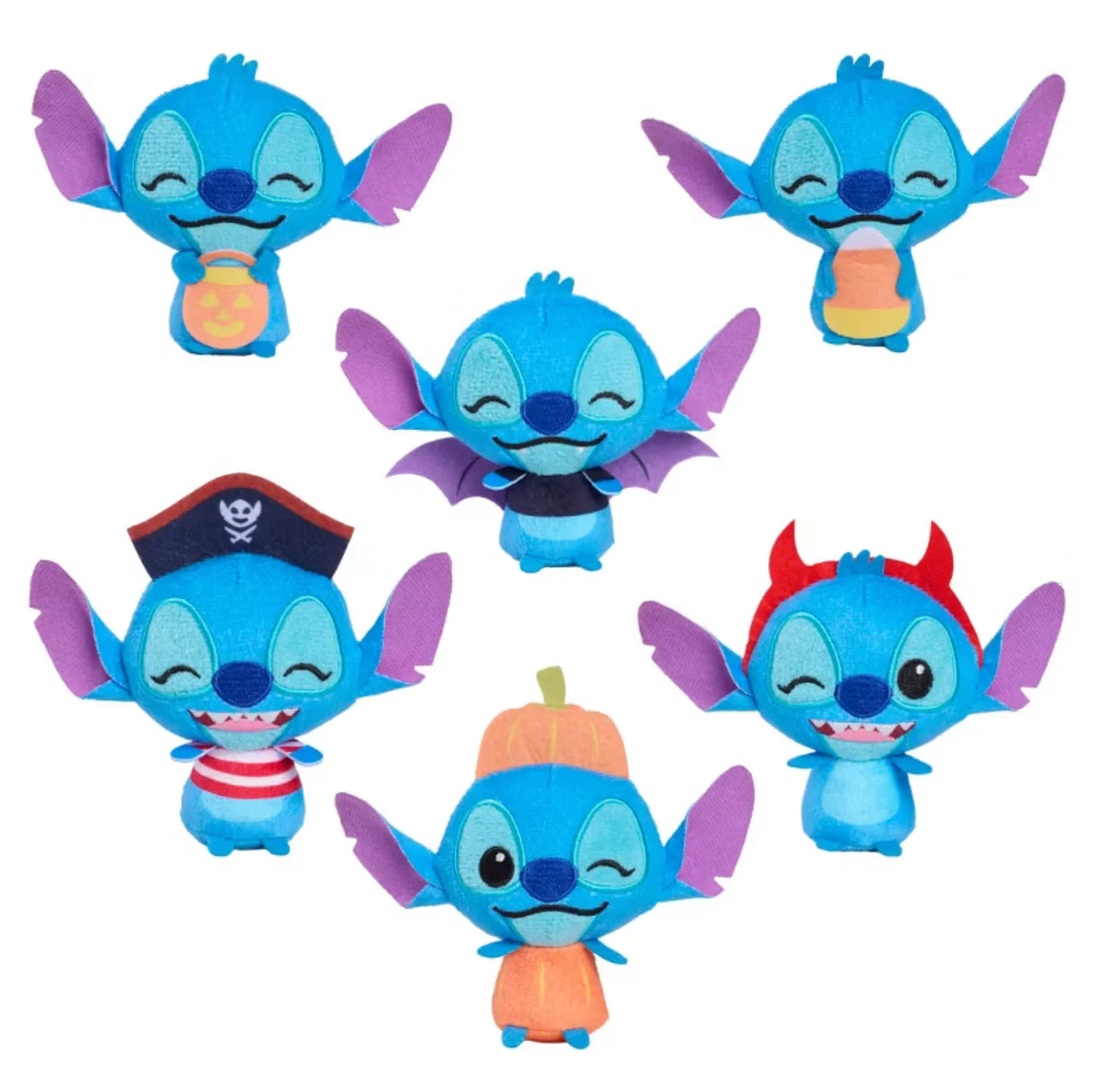 Disney Stitch Halloween Mini Plush Mystery Capsule - HALLOWEEN, PKT MONEY, JOKE - Beattys of Loughrea