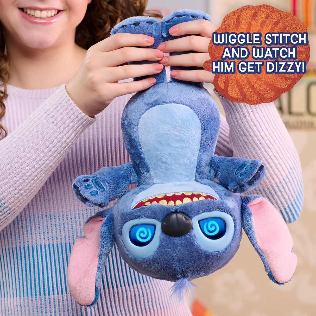 Disney Stitch Many Moods 14 - inch Interactive Plush - SOFT TOYS - Beattys of Loughrea