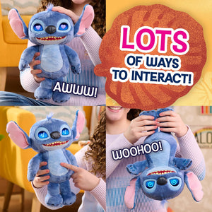 Disney Stitch Many Moods 14 - inch Interactive Plush - SOFT TOYS - Beattys of Loughrea