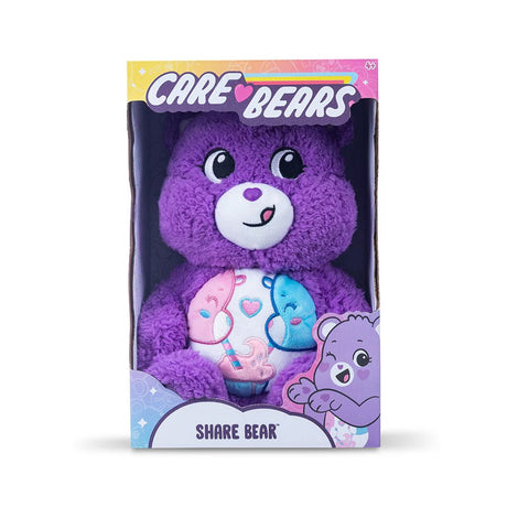 Care Bears 35cm Cosy Collection - Share Bear - SOFT TOYS - Beattys of Loughrea