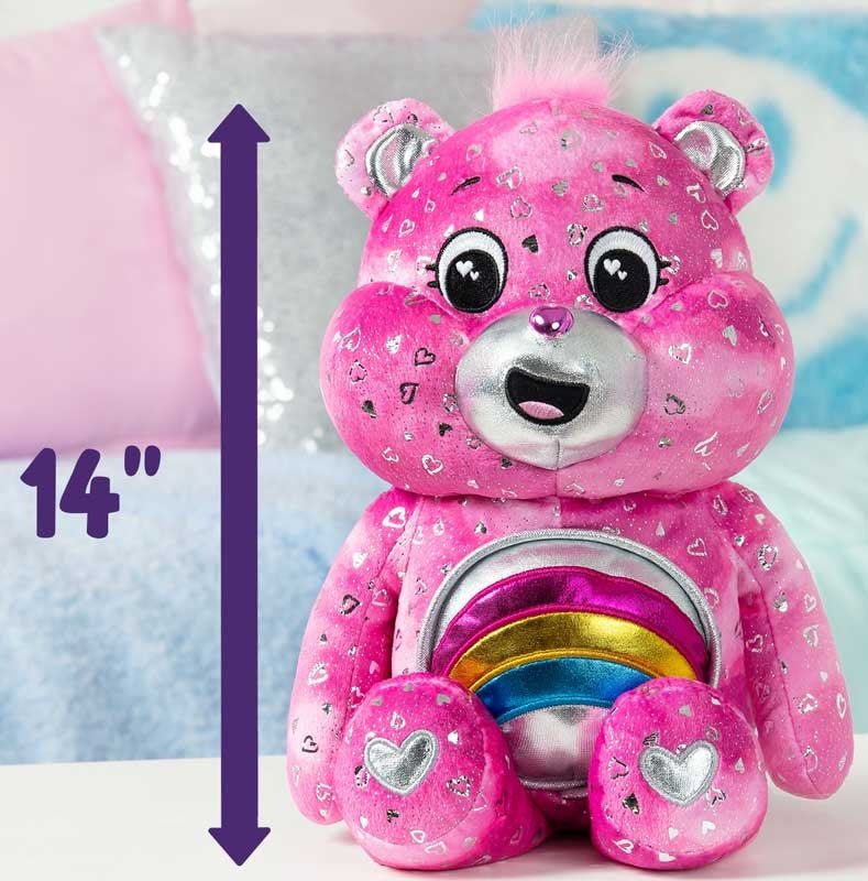 Care Bears Glowing Belly - Cheer Bear - SOFT TOYS - Beattys of Loughrea