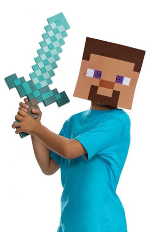 Minecraft Diamond Sword and Steve Mask - ACTION FIGURES & ACCESSORIES - Beattys of Loughrea