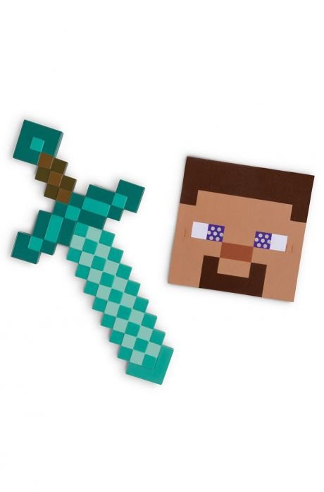 Minecraft Diamond Sword and Steve Mask - ACTION FIGURES & ACCESSORIES - Beattys of Loughrea