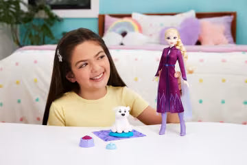 Disney Frozen Elsa Fashion Doll & Polar Bear Cub
