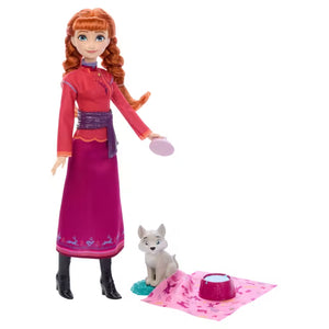 Disney Frozen Anna Fashion Doll & Wolf Cub