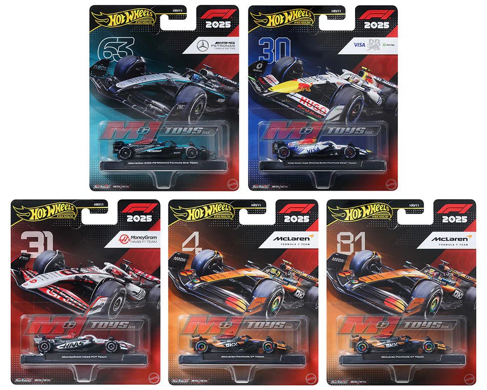 Hot Wheels 1:64 F1 2025 Racing Premium J Assorted Styles - CARS/GARAGE/TRAINS - Beattys of Loughrea