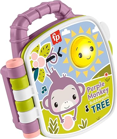 Fisher - Price Baby Purple Monkey Musical Storybook - SOFT TOYS - Beattys of Loughrea