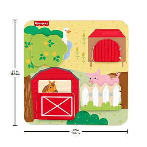 Fisher Price Wooden Farm Animal Board - SOFT TOYS - Beattys of Loughrea