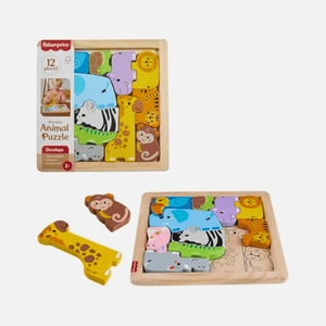 Fisher Price Wooden Animal Puzzle - SOFT TOYS - Beattys of Loughrea