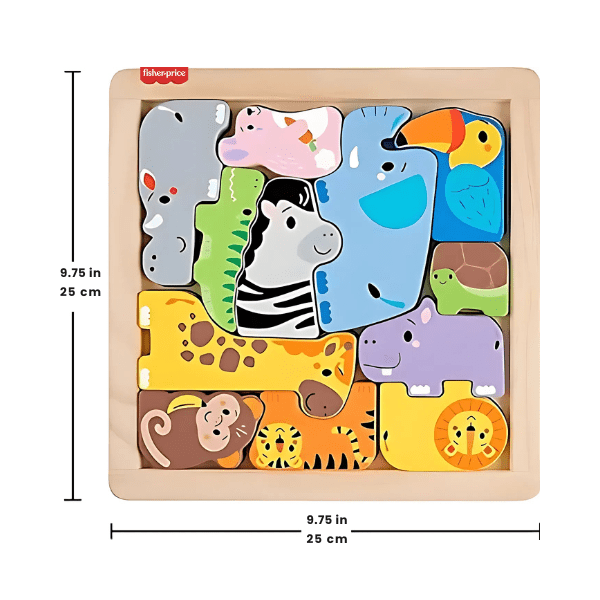 Fisher Price Wooden Animal Puzzle - SOFT TOYS - Beattys of Loughrea